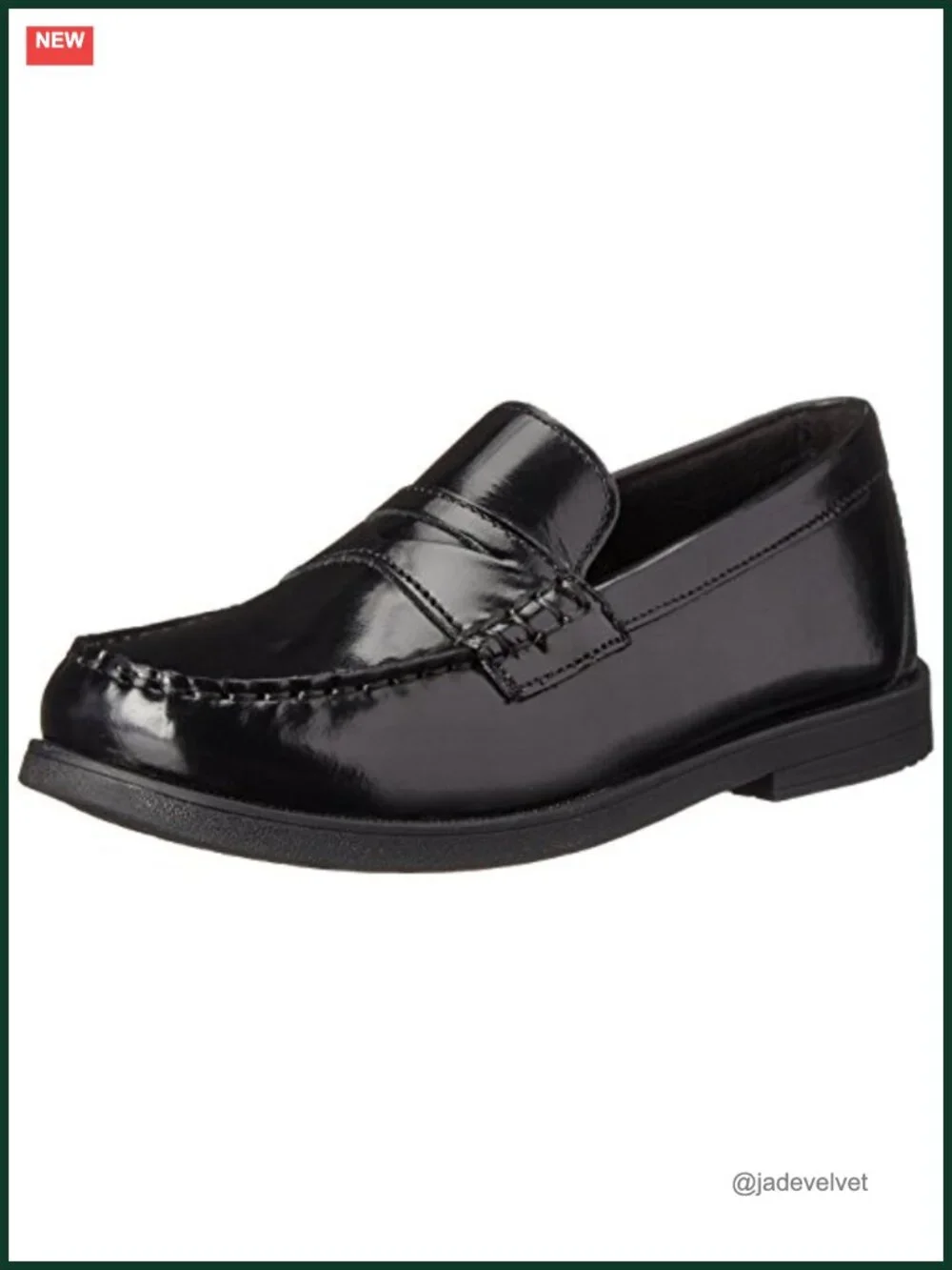 Boys Leather Penny Loafer Slip-On Cushioned Dress Shoe